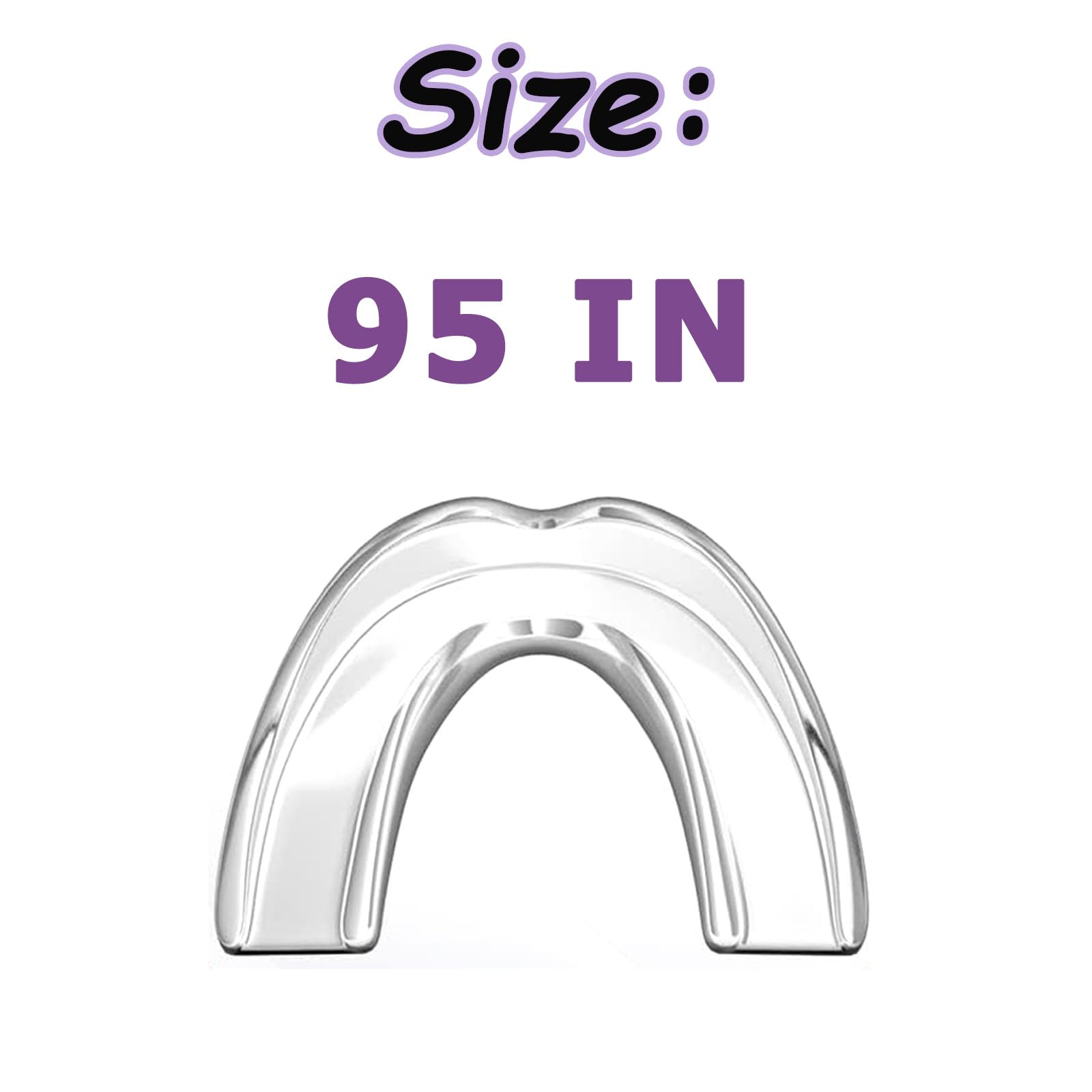 Mouth Guard for Grinding Teeth at Night,8 Pack Night Guards for Teeth Grinding,2 Size Mouthguards for Grinding of Teeth,Reusable Teeth Grinding Mouth Guard for Sleeping 95 IN