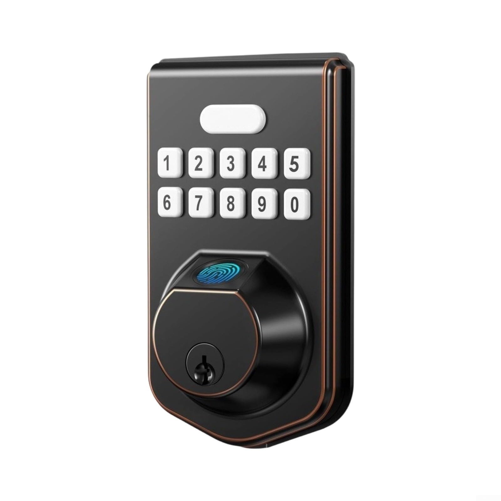 Cerradura electrónica para puerta con código, cerradura mecánica para puerta de aleación de aluminio, para dormitorio, apartamento para hotel y oficina (C)