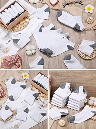 Foaincore 100 Pairs Cushion Low Cut Socks Bulk Unisex Breathable Casual Short Ankle Socks for Men Women Homeless4