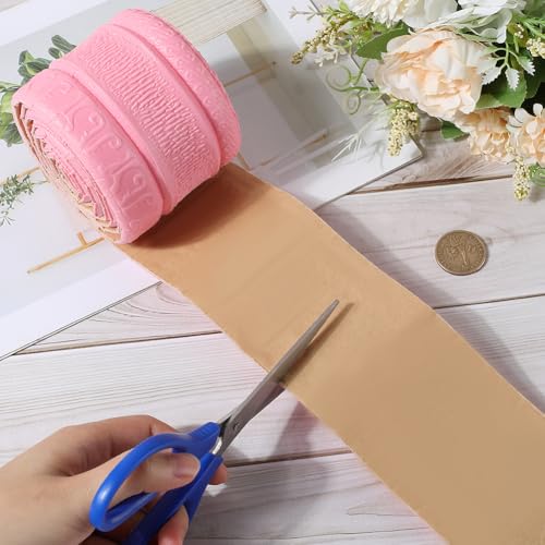 Image of GORGECFAFT 2 Rolls 2.3mx79mm Pink Crown Molding Peel and Stick 3D Wall Edging Foam Flexible Wallpaper Border Mirror Edging Frame Lines Wall Base Ceiling Baseboard for Home Furniture DIY Decor