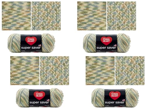 Image of RED HEART Super Saver Yarn - Aspen (Pack of 4)
