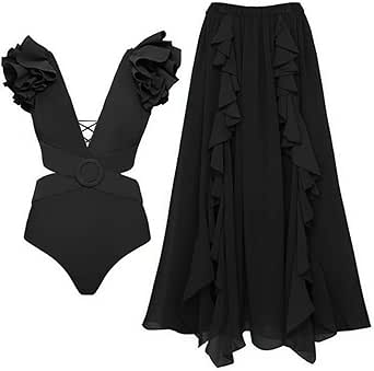 Swimsuit Skirt Coverups for Women Cheeky Bathing Suit Plus Size Busty