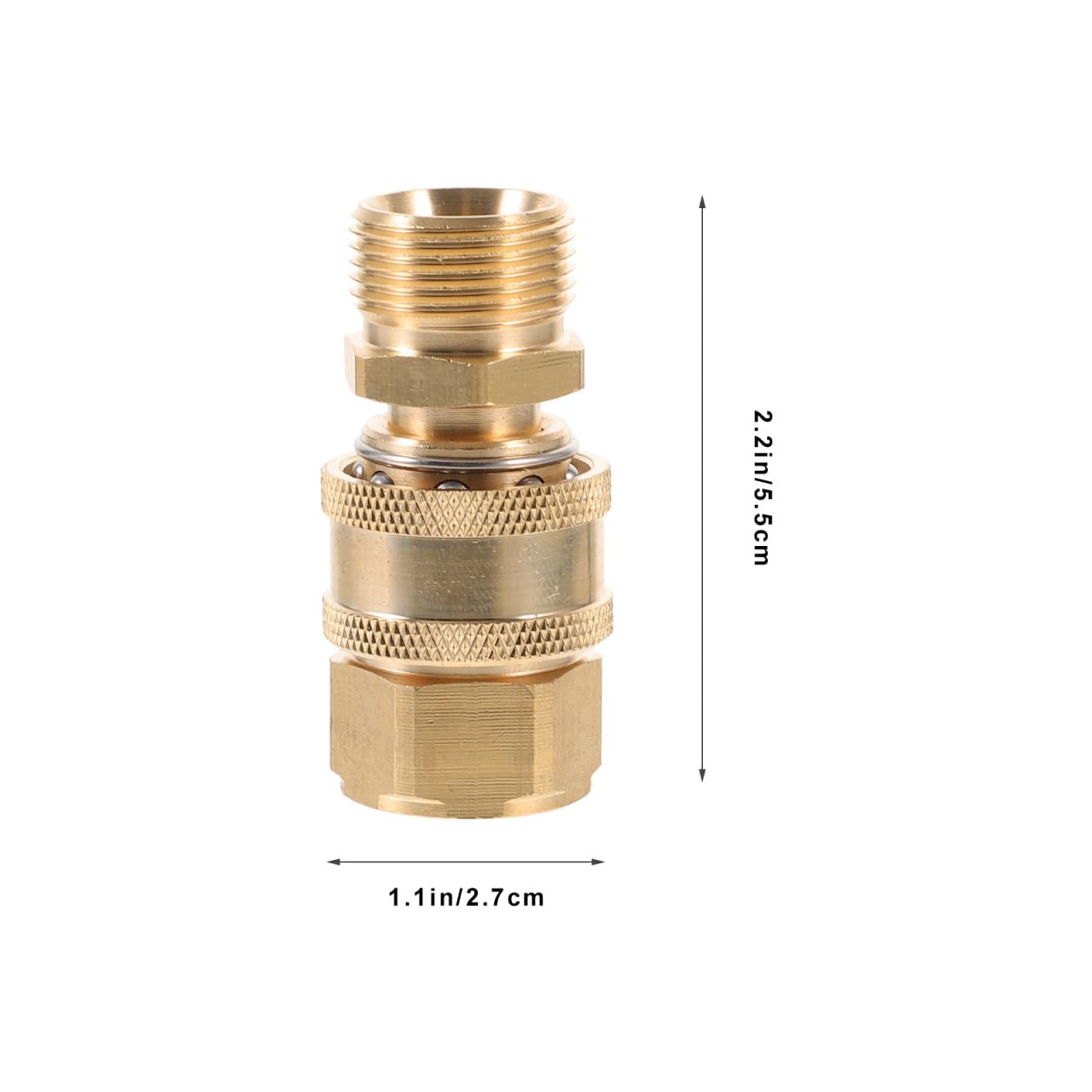 Connettore per tubo da giardino a sgancio rapido da 3/8", adattatore per tubo ad alta pressione, compatibile con rondelle e kit di irrigazione a goccia e