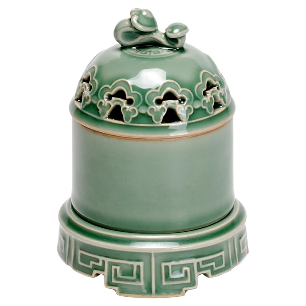 Incense Holder Base Covered Household Indoor Incense Burner Retro Sandalwood Agarwood Aromatherapy Ceramic Buddhist Temple