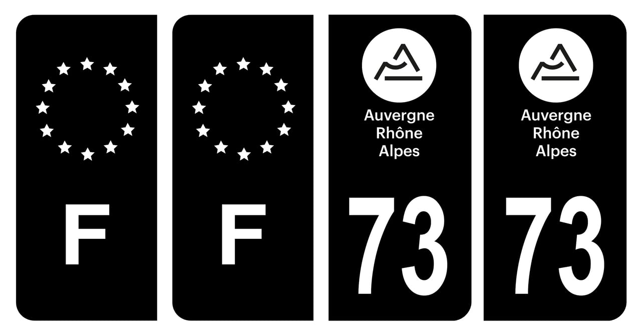 4R  Adesivi Targa Auto Italia Europa Provincia ilano con