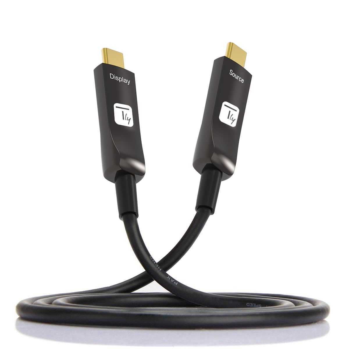 Techly 367614 Cavo Audio/Video Ottico Attivo USB-C™ M/M AOC Fibra Ottica 4K 20m Nero