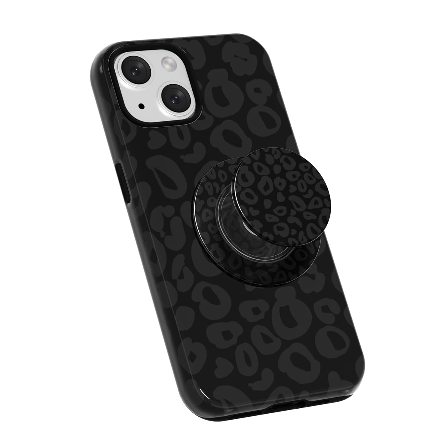 Coque iPhone 15 imprimé guépard compatible Magsafe et support aimanté - 8