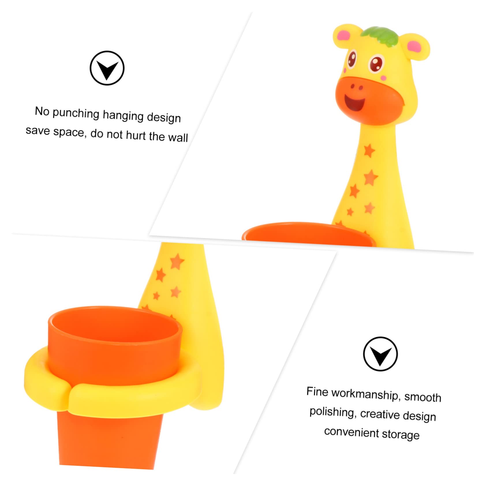 MAGICLULU 3 Set Di Porta Spazzolini Da Denti in Plastica Pp Per Montaggio A Parete