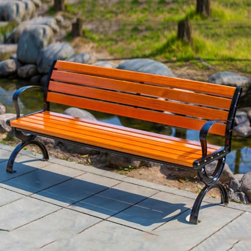 Banc de balcon résistant aux intempéries avec siège bois plastique