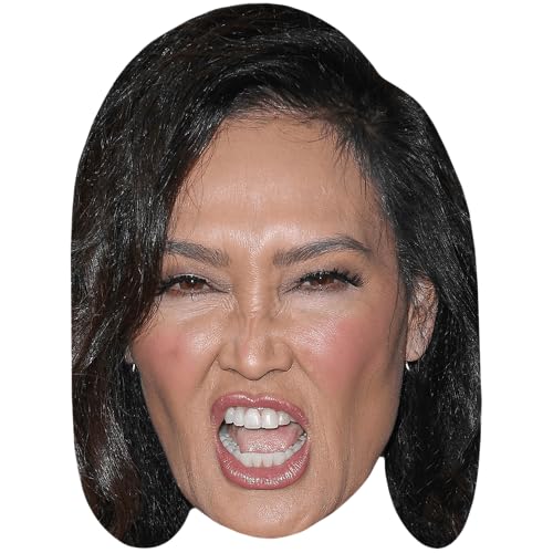 Tia Carrere (Growl) Mascaras de personajes famosos, caras de carton