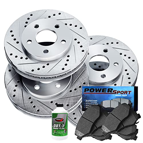 Image of Power Sport Front and Rear Brake Kit Fits 2010-2015 Chevrolet Camaro