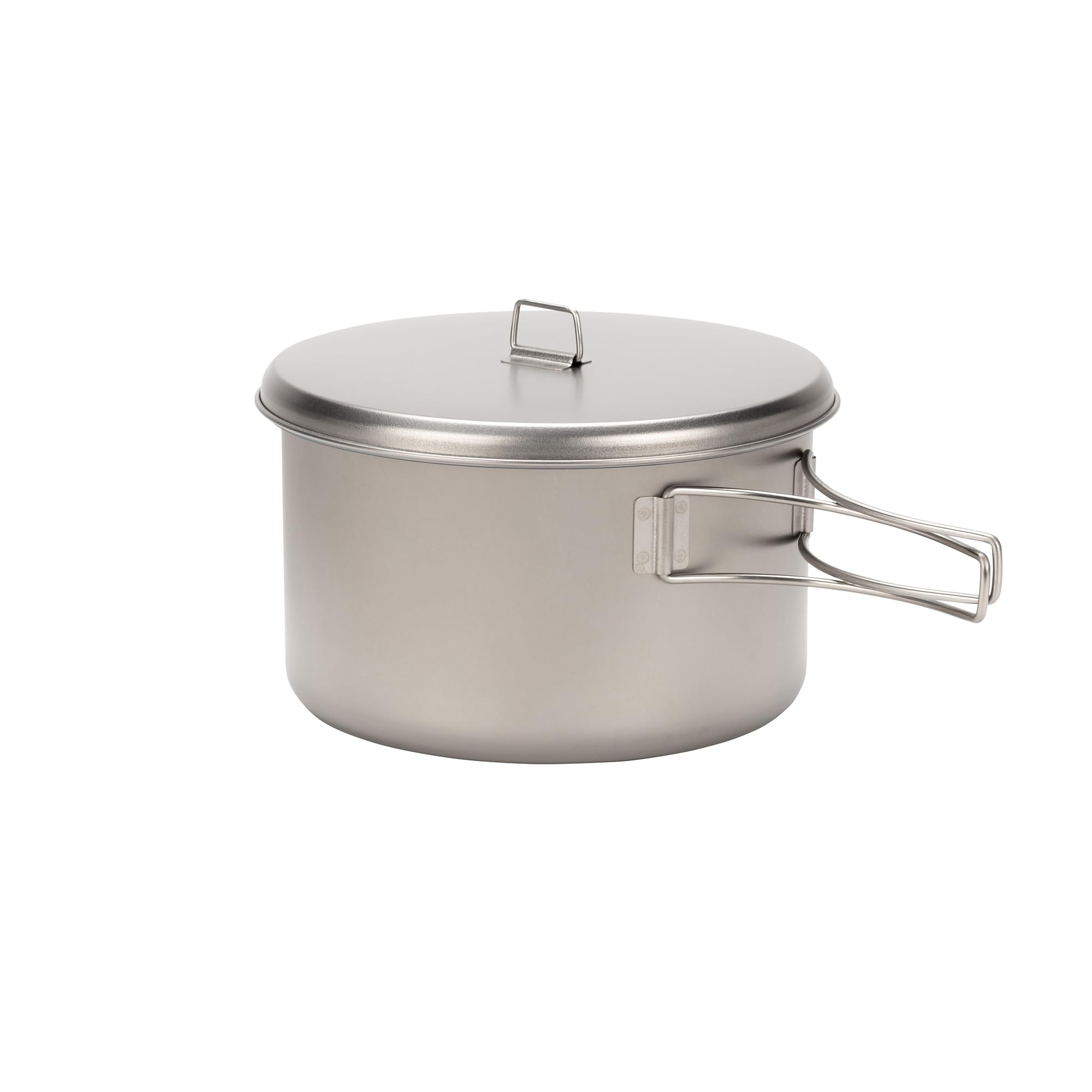 Snow Peak Titanium Cook & Save, Grau, 2 Liter, ultraleichter Kochtopf mit Titandeckel, für Camping & Outdoor, mit zusätzlichem Kunststoffdeckel zur Aufbewahrung und Netz-Tragesack
