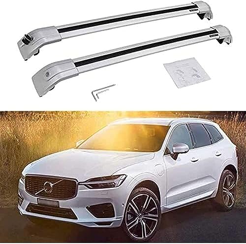 Barres de toit transversales Volvo XC60 2019 rack bagages cargo top toit 2 pièces