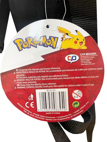 CYP BRANDS Unisex-Kinder Bandolera Pokémon BD-281-PK Umhängetasche, Blanco/Rojo
