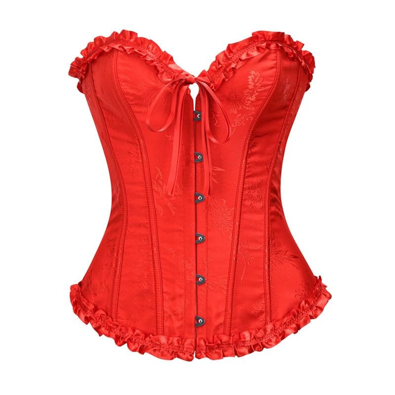 Corset femme pleine poitrine OBiQuzz top bustier renaissance noir