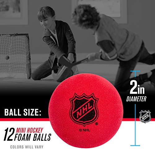 image for Franklin Sports Knee Hockey Balls - Indoor Mini Foam Hockey Balls for 