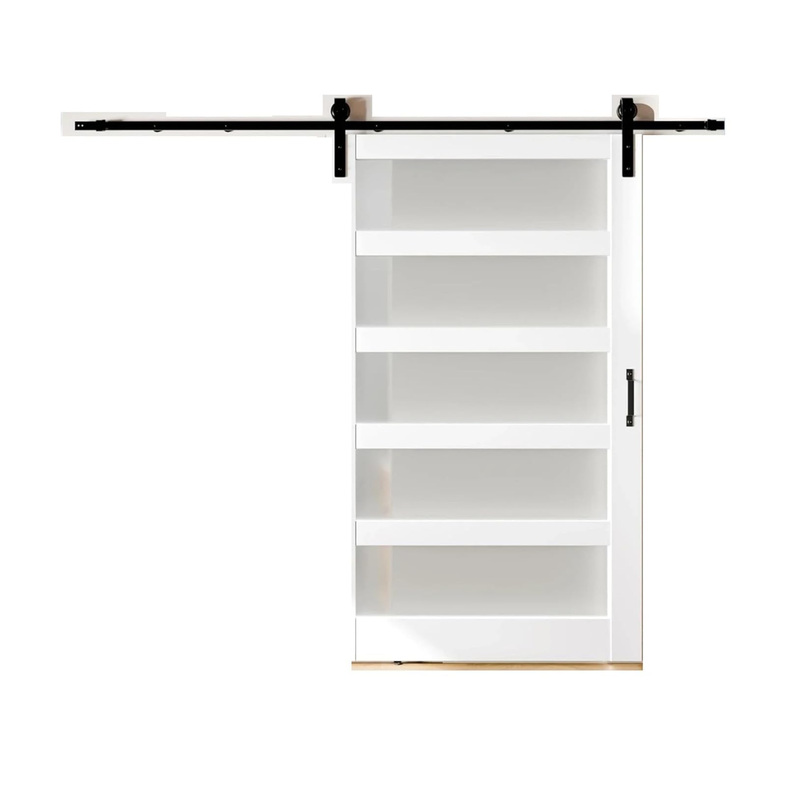 Frosted Sliding Barn Door, Hardware Kit Included,Smooth Gliding