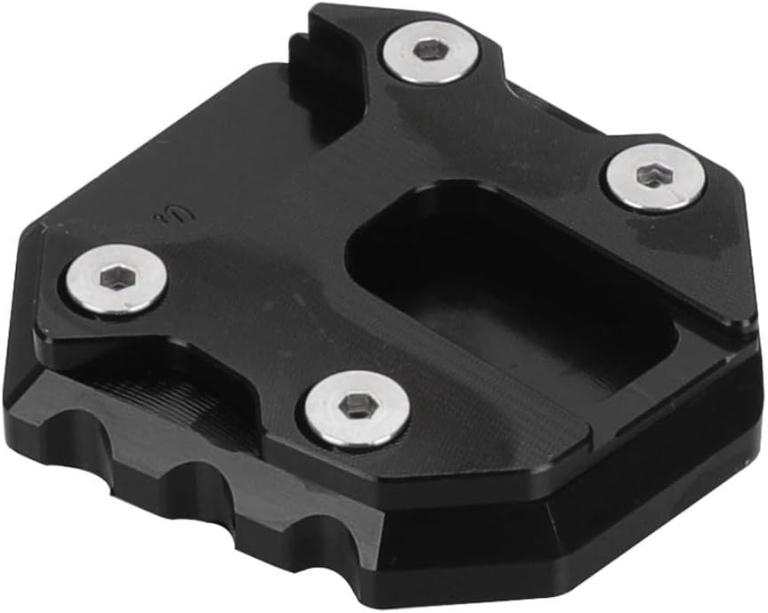 Motorcycle Kickstand Pad For Y&AMAHA MT-09 MT09 SP TRACER 9 GT XSR900 2021-2024 Motorcycle Kickstand Extension Side Stand Plate Enlarger(Black)