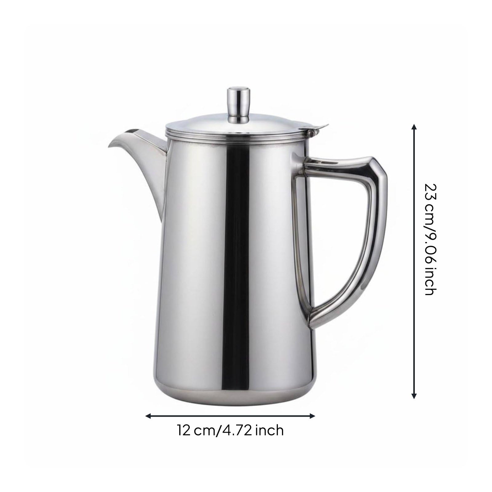 Jarra para Agua O Jugo Acero Inoxidable con Cuerpo y Portátil para Servir Bebidas Frías en Reuniones Amigos O Comidas Diarias Acuado para Restaurante O Cocina, style to 1