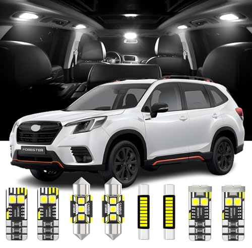 Kit de 8 luces LED interiores para Subaru Forester 2014-2024 miniatura 1