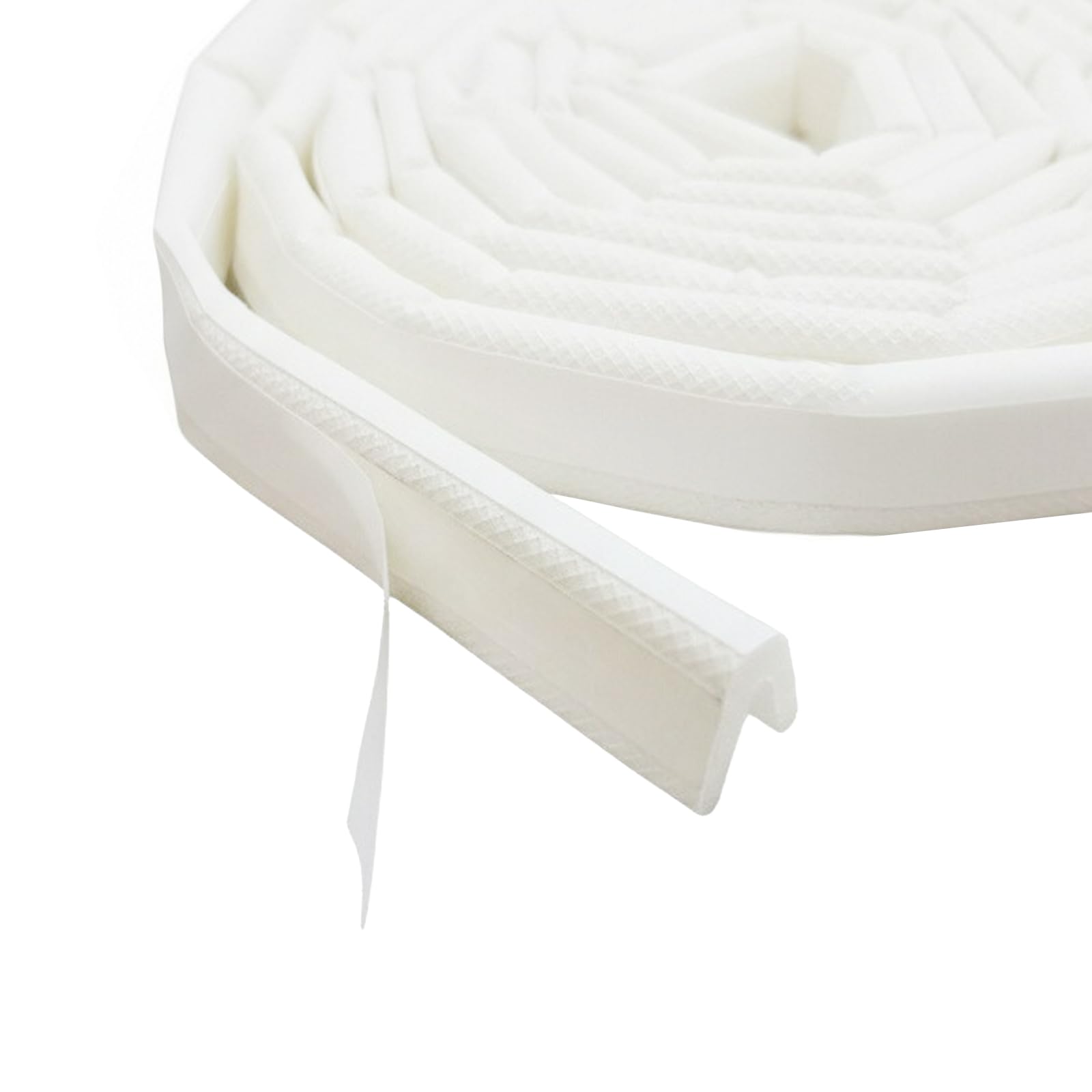 6M White Inverted V-Shaped for Door Sealing Strip,Self-Adhesive Draught Excluder Sealing Strip,Warm in Winter and Cool in Summer,Suitable for Doors and Windows