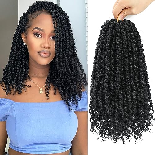 Alrence Passion Twist Crochet Hair 8 Packs Pre...