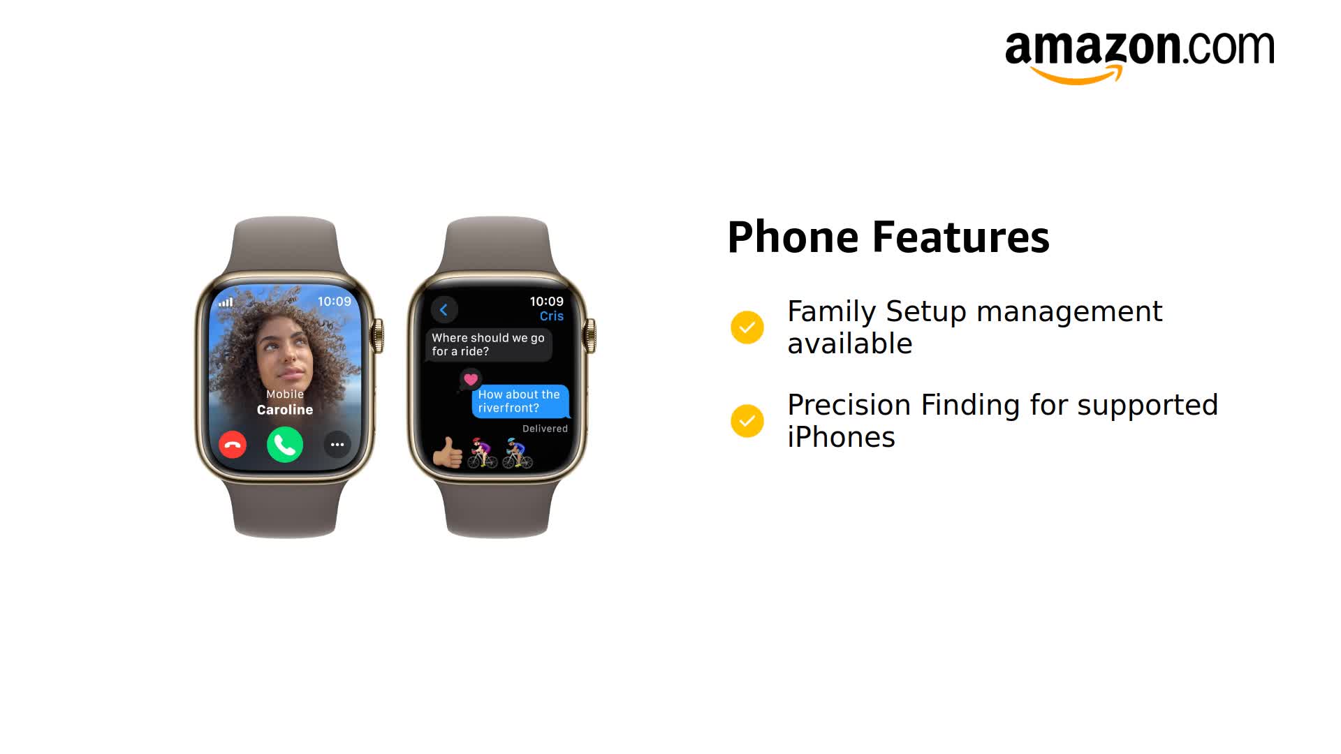 Amazon.com: Apple Watch Series 9 [GPS + Cellular, 45mm] - Gold 
