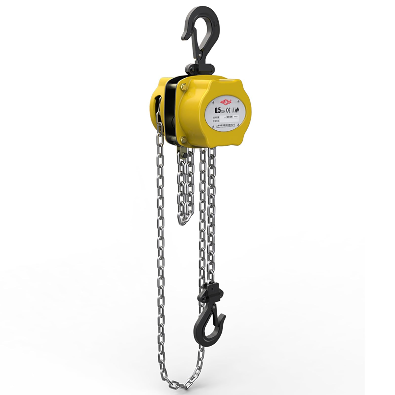 Kettenzug 1/2 Tonne (1100Lbs), tragbarer Mini-Hand-Kettenzug, Klasse G80 Kettenratsche Mini-Kettenzug (mit Haken), for Garagen Lagerhaus Automotive Maschinen(6M/20FT)