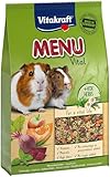 Vitakraft Menü Vital, alimento completo per porcellini d'India, con mela, con zucca, con barbabietola rossa, arricchito con erbe aromatiche, senza l'aggiunta di zuccheri e cereali (1x 5kg)