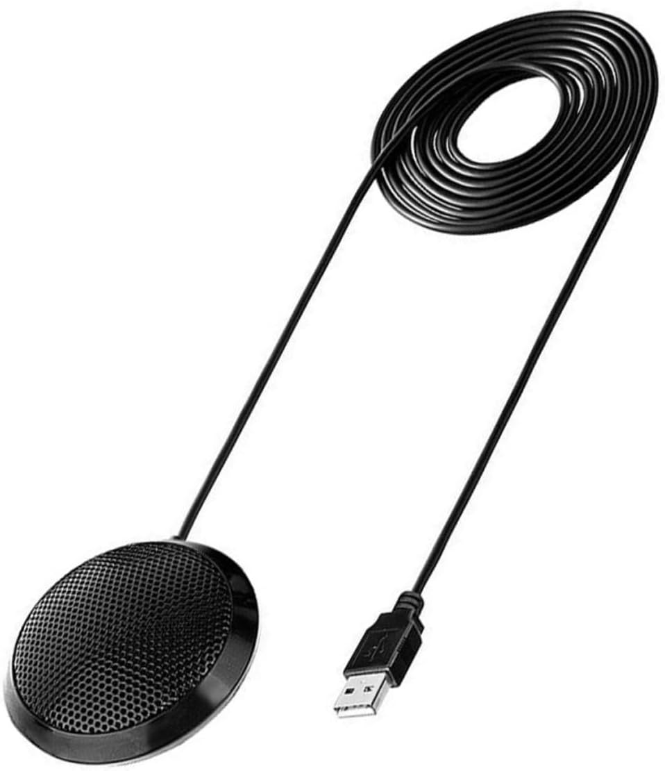BESTonZON Professional USB Condenser Microphone for Video Conference Omnidirectional Pick-up Computer Mic for Living Laptop Mic