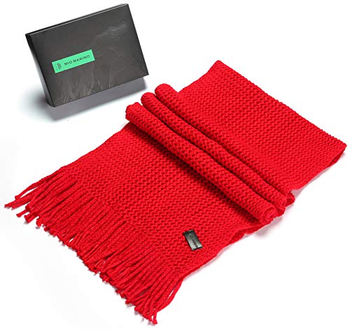 Mio Marino Womens Knitted Scarf - Winter Scarfs for Women - Ribbed Knit Womens Scarves2