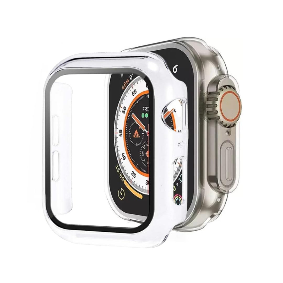 [2-Pack] Apple Watch 44MM Screen Protector, Clear Apple Watch Case 44MM, Series 6 5 4 SE Apple Watch Cover, Shockproof iWatch Screen Protector Case, Apple Watch Screen Protector [Clear]
