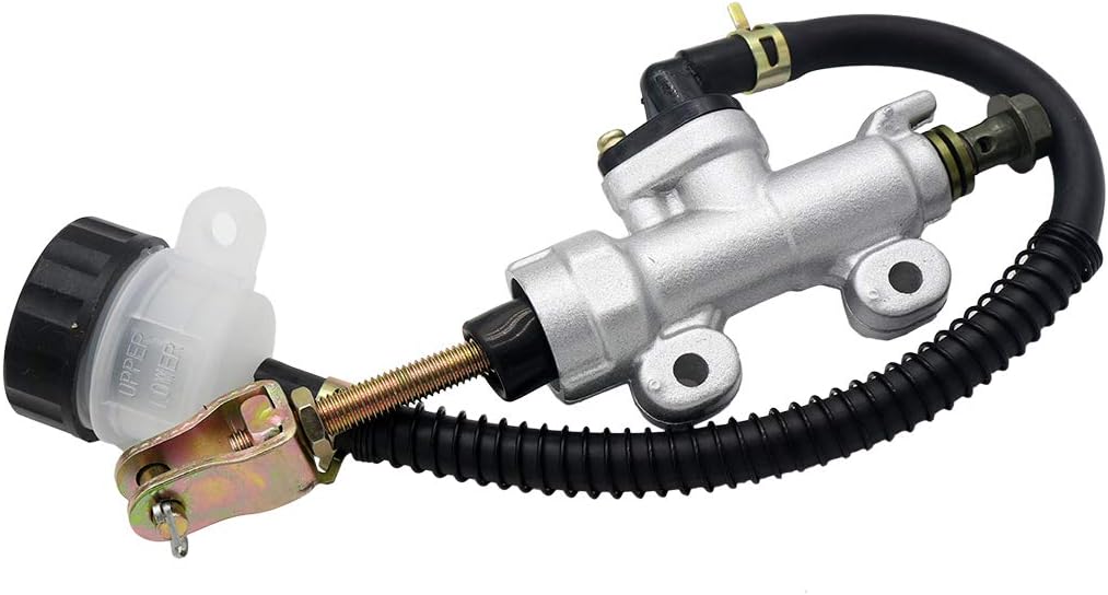 Rear Brake Master Cylinder Reservoir for 50cc 70cc 110cc 125cc Yerf Dog 150cc Arctic Cat 700 EFI 2006 Roketa Taotao ATV Dirt Pit Bike American Sportworks Carbide 150cc Karts Honda ATC 250R