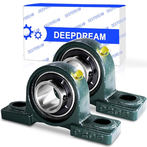 2 Pcs UCP209-27 Pillow Block Mounted Ball Bearing with 1-11/16"(1.6875inch) Self Alignment