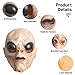 PartyHop Alien Mask ET Dress Up Latex Full Head Scary Horror Mask Extraterrestrial Fancy Dress for Halloween Carnival Costume Party