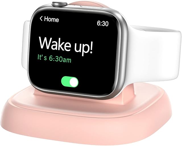 NEWDERY Wireless Charging Station for Apple Watch 8/Ultra Fast Charger Dock Stand Magnetic iWatch Charging Holder Portable Mini Travel Charger for iWatch Series 8/7/6/5/3/2/SE/Ultra