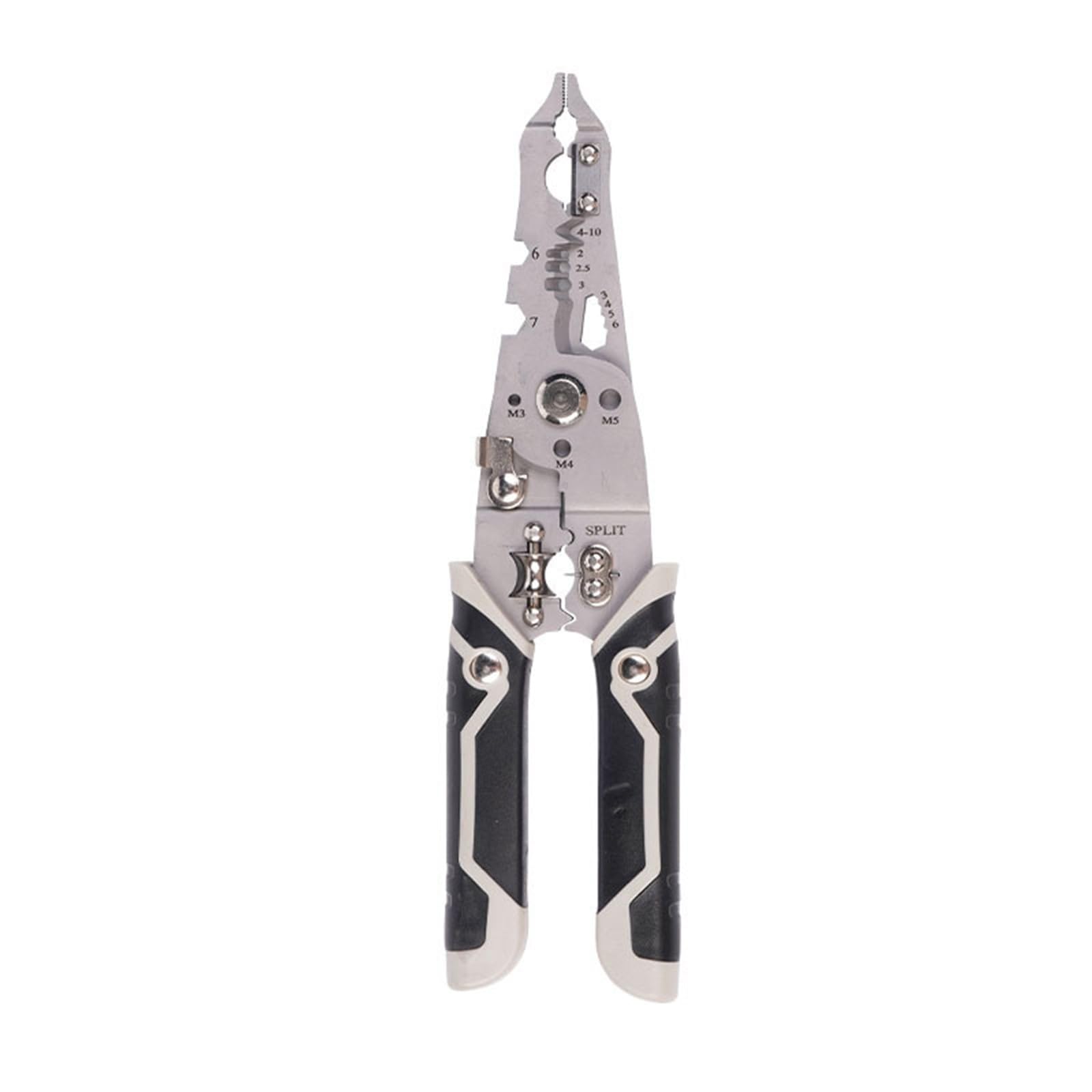 Tsophreniq Multifunctional Wire Stripper Decrustation Pliers Crimper Cable Stripper Cutter Multifunctional Ergonomic Insulated Crimping