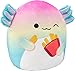 Squishmallows Original 8-Inch Aika The Rainbow Axolotl - Official Jazwares Plush - Collectible Soft & Squishy Axolotl Stuffed Animal Toy - Add to Your Squad - Gift for Kids, Girls & Boy