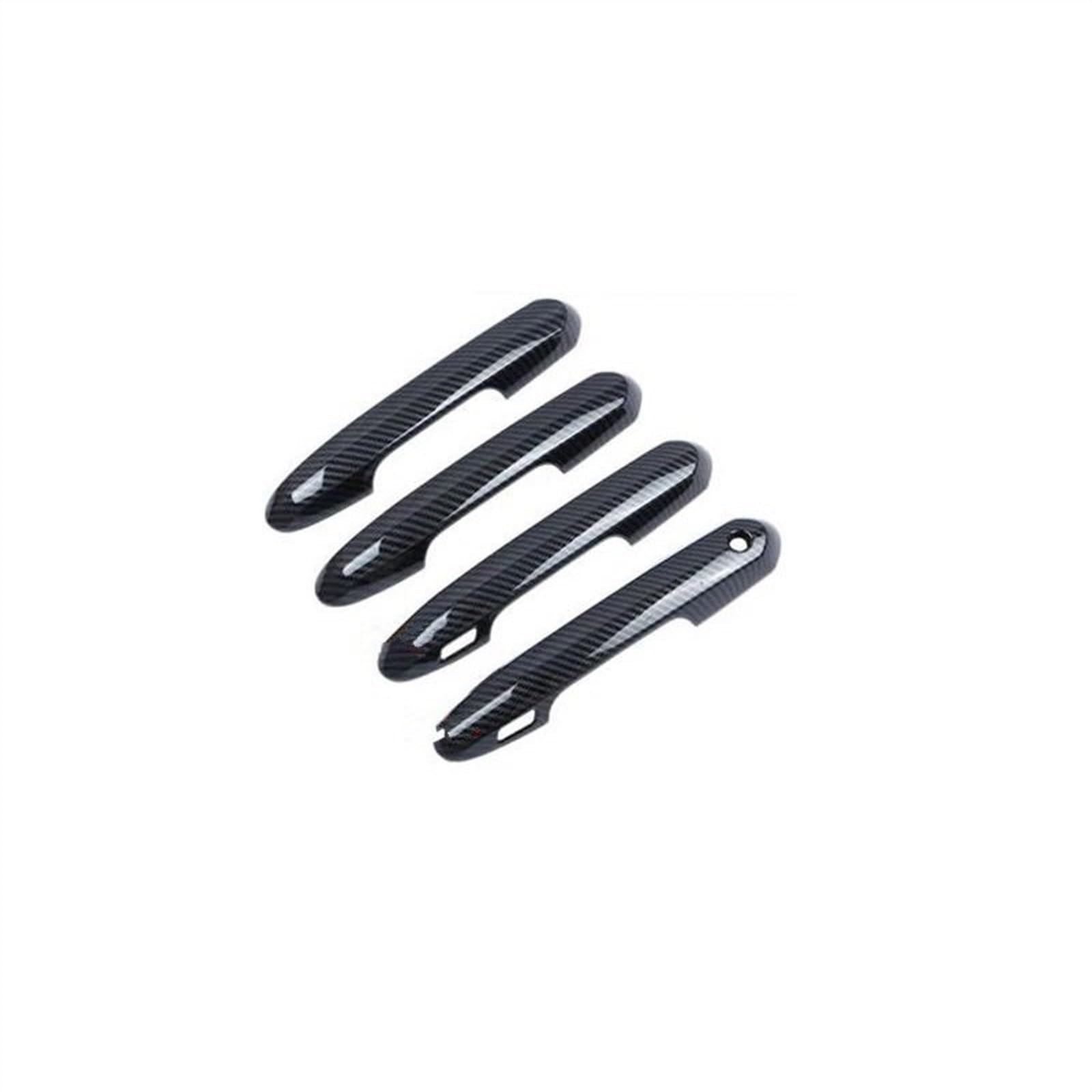 SLIMES ABS Carbon/Chrome Car Side Door Protector Handle Trim Cover Exterior Accessories for Toyota RAV4 XA50 2019-2022 Protection(Carbon)