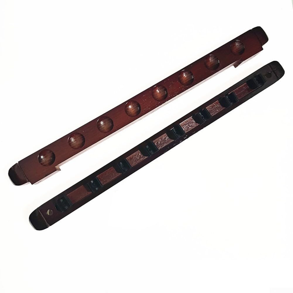 Supporto da parete in legno per 8 stecche da biliardo, prestazioni affidabili, colore: nero