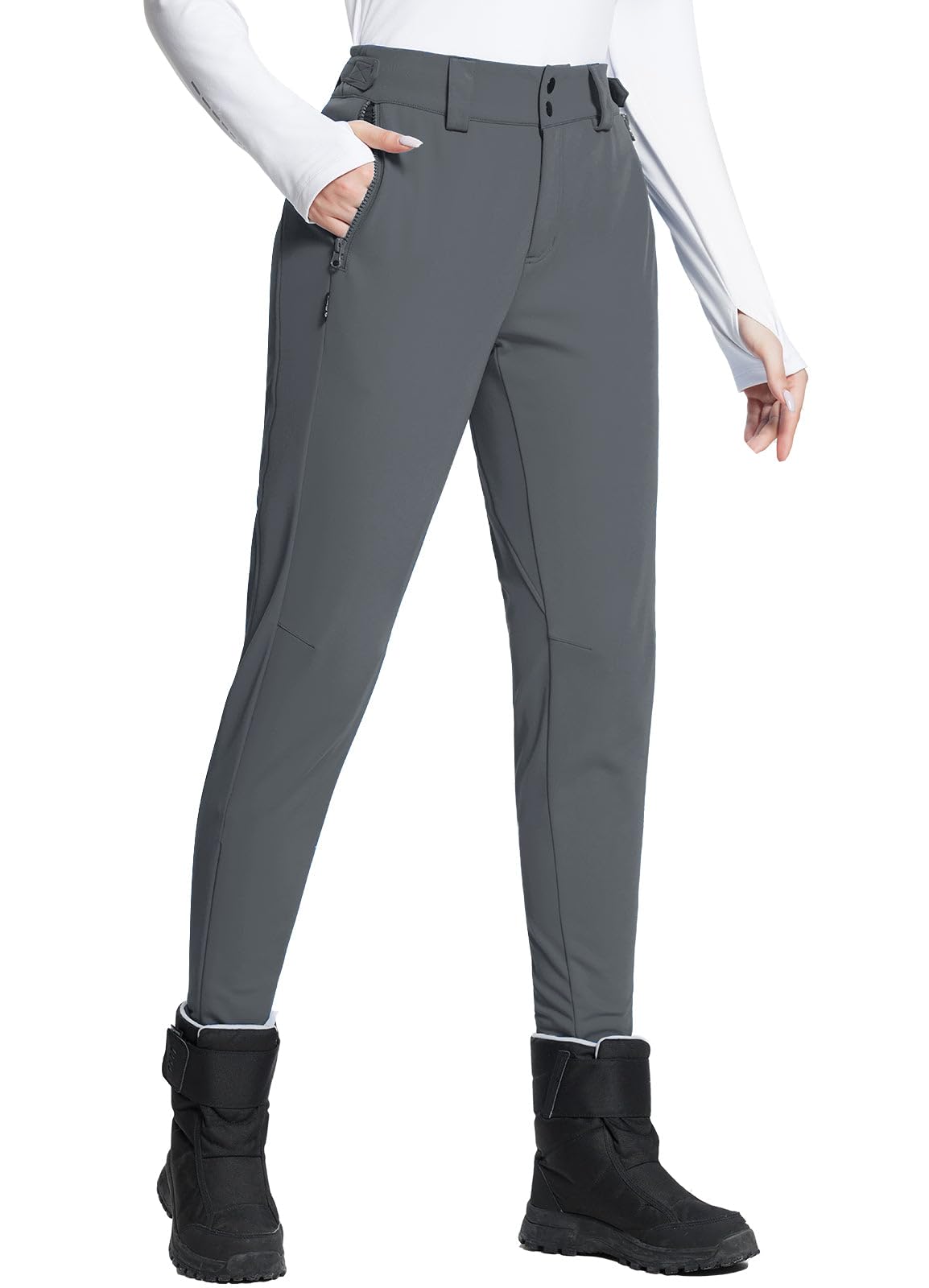 baleaf Women's Fleece Lined Snow Ski Pants Waterproof Windproof