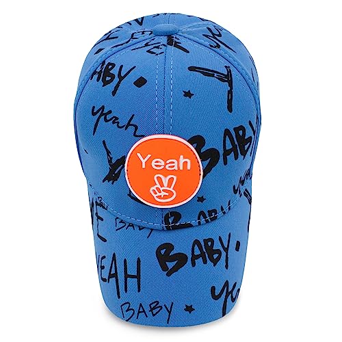 Image of VRITRAZ Unisex Kids Baseball Cap, Lightweight Adjustable Casual Sports Hat | for School, Travel and Outdoor Activities, Boys and Girls (4-12 Years)