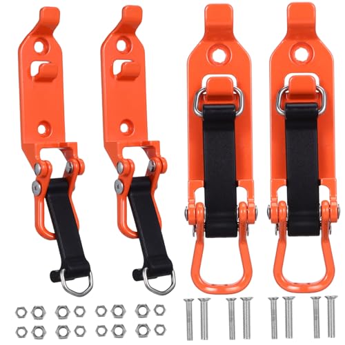 KONTONTY Overlanding Accessories Shovel Rack Car Metal Clamp Rack Orange Shovel Mount