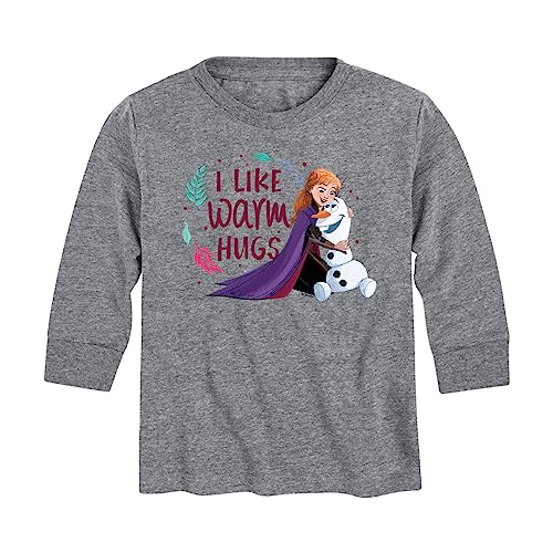 Disney Frozen 2 - I Like Warm Hugs - Toddler and Youth Long Sleeve Graphic T-Shirt