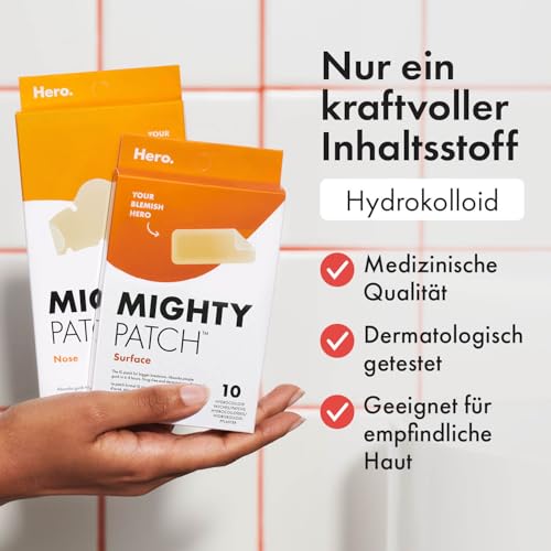 Hero Mighty Patch Surface, Hydrokolloid Pickelpflaster für Gesicht&Körper – Ansicht 6