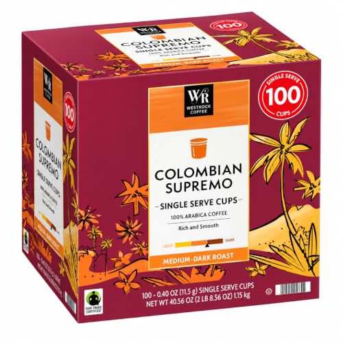 Member Marks Medium-Dark Roast Coffee Pods, Colombian, 100 ct. honey sachet FREE image 2