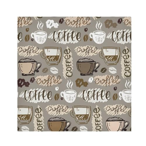 Set de 4 Servilletas de Tela Café 50.5 x 50.5 cm miniatura 5