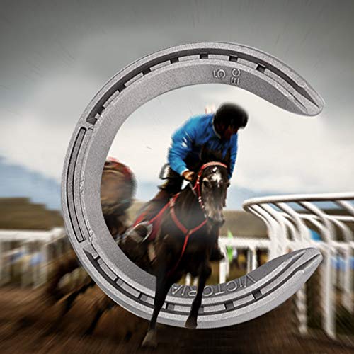 Amonida AMONIDA6ODSU9XMQI-02 Horseshoe, 4Pcs Aluminum Alloy Horse Shoes Horse Riding Equestrian Tools thumb #8