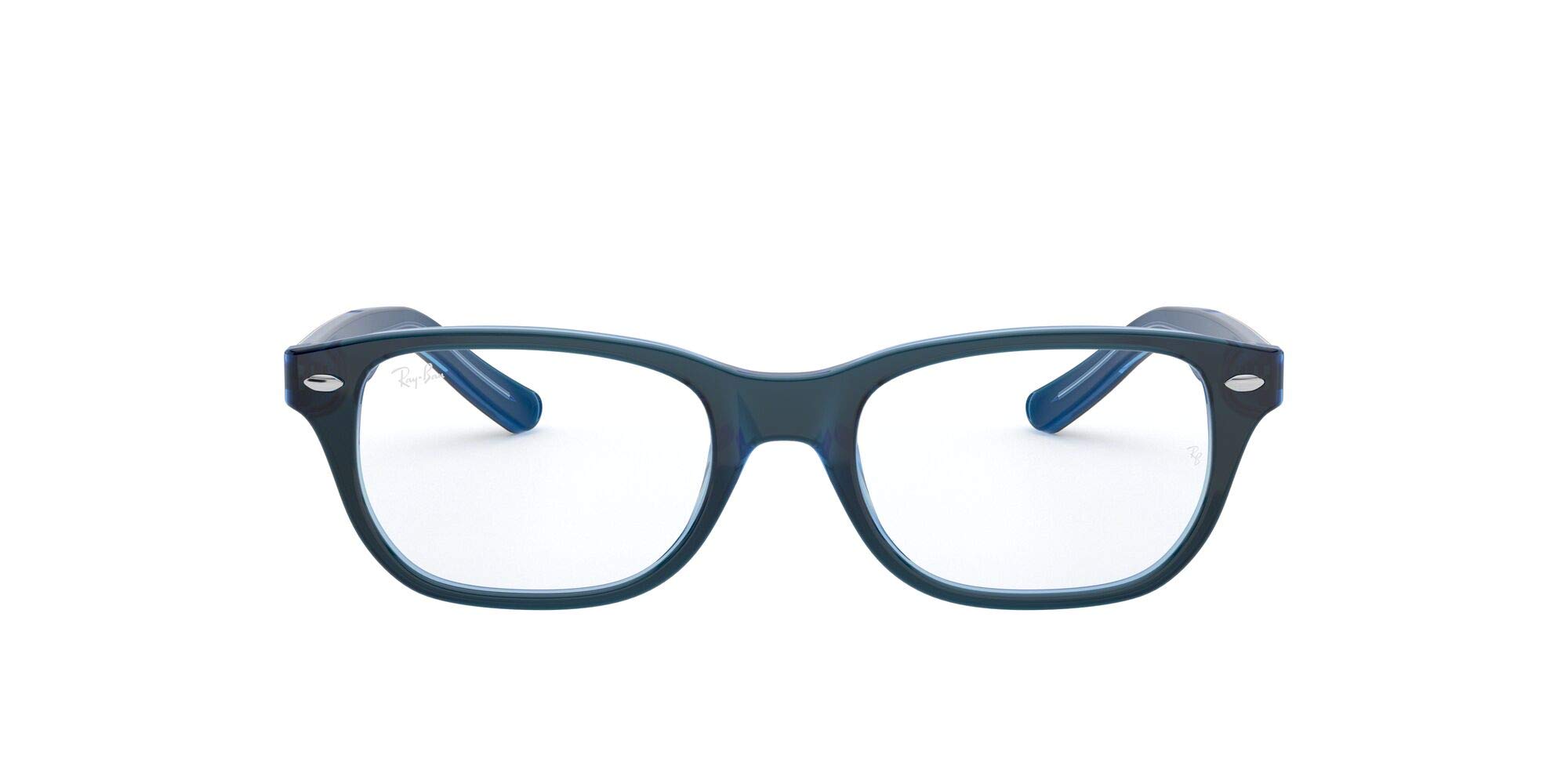 Ray-Ban Unisex dla dzieci 0RY 1555 3667 46 oprawki okularów, niebieski (Topo Blue On Blue Fluo)