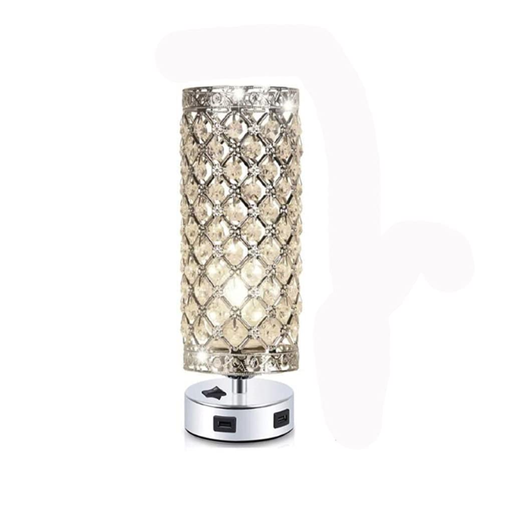 Lampy stołowe. Lampki nocne FXJ Crystal na stolik nocny, lampka nocna USB LED, dekoracja komody, biurko